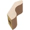 Ekena Millwork 3-inch W x 6-inch D x 6-inch H Carmel Rough Cedar Woodgrain TimberThane Knee Brace, Primed BRCUR03X06X06CARRCPR - alternate 6